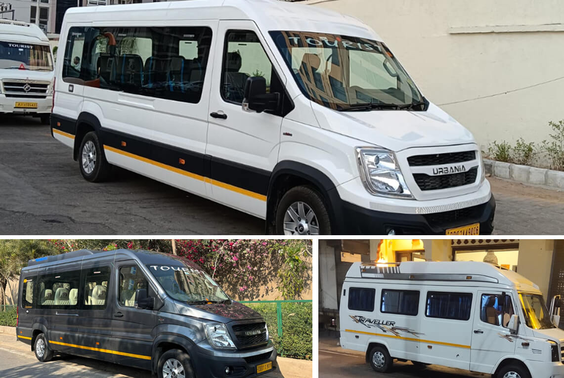 Hire Luxury Tempo Traveller Service in Kukas Jaipur